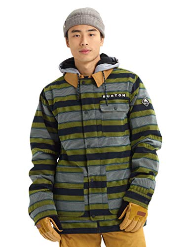Amazon.com : Burton Mens Dunmore Jacket, Maize Sap Stripe, Large